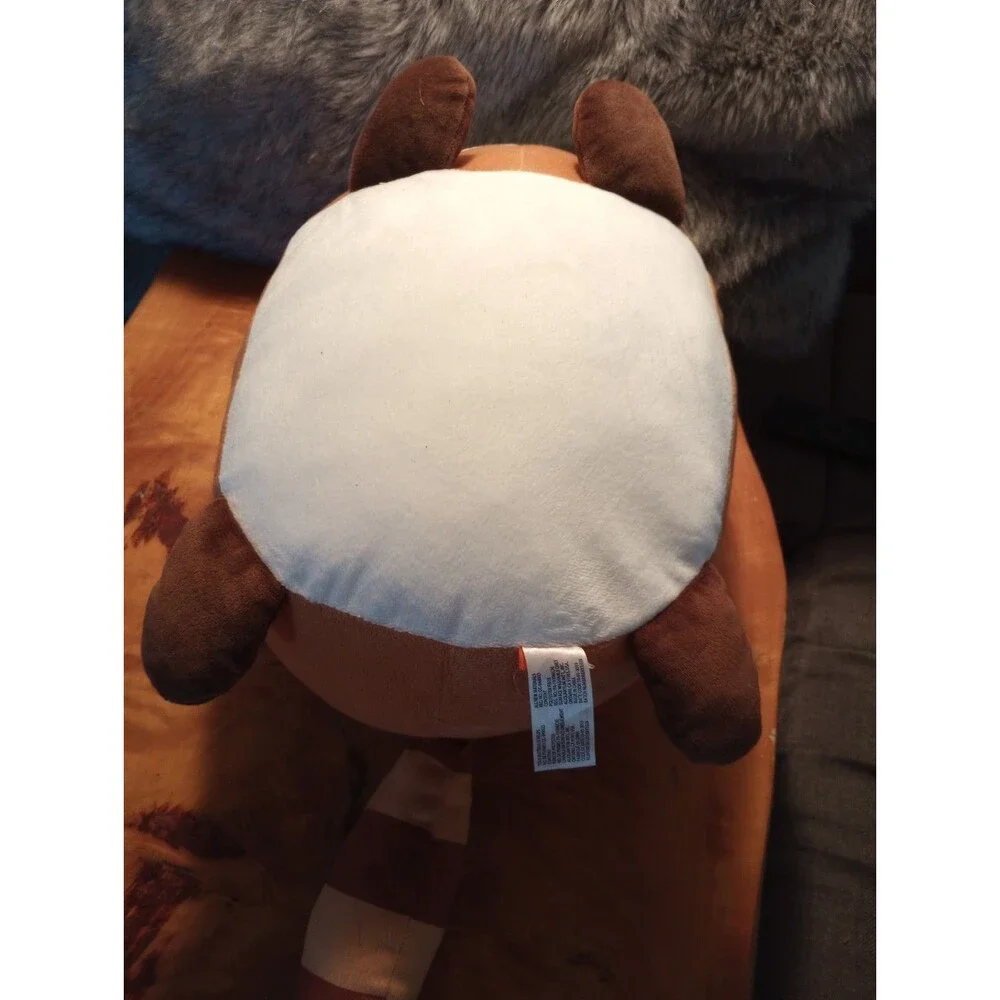 Round 1 2010 Japanese Amuse Raccoon Large Stuffed Plush Japan Washed Woolite